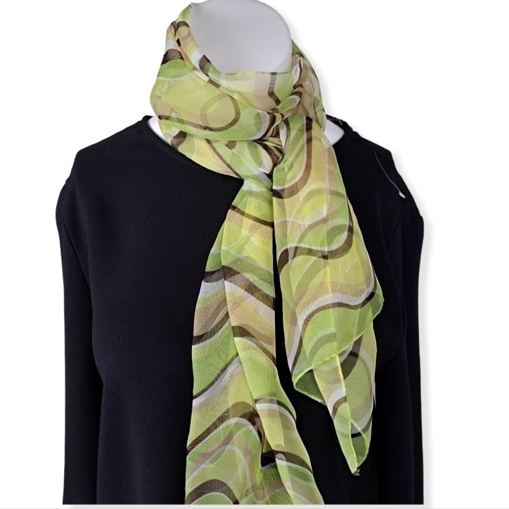 Olsen Europe Wavy Stripes Long Scarf